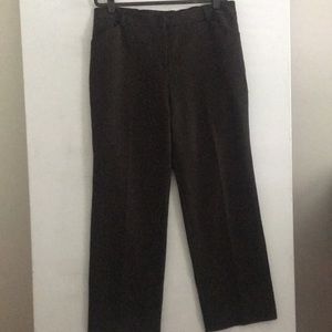 Context Woman Brown Pinstripe Classic Trousers Pants Size 16W